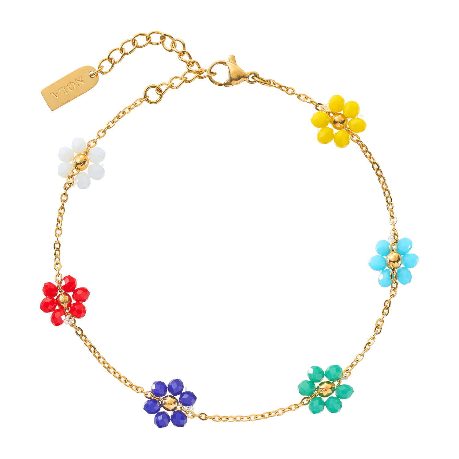 FLOURISH RAINBOW. ANKLET