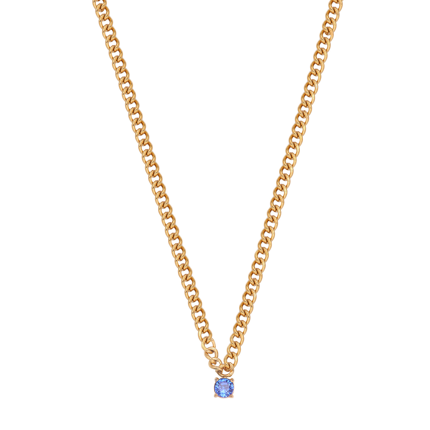 SOLITAIRE CHARM NECKLACE.