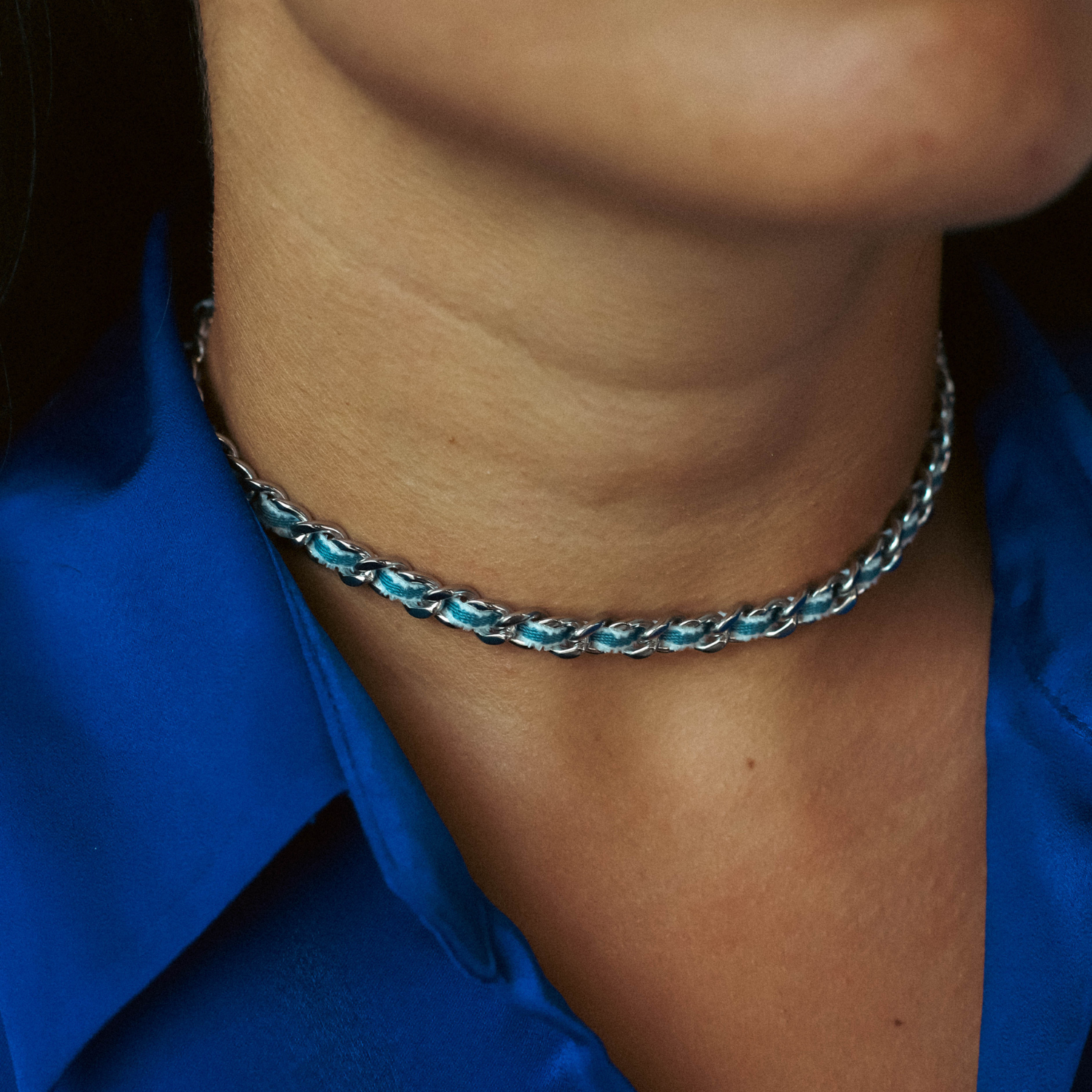 DENIM DREAM CHOKER.