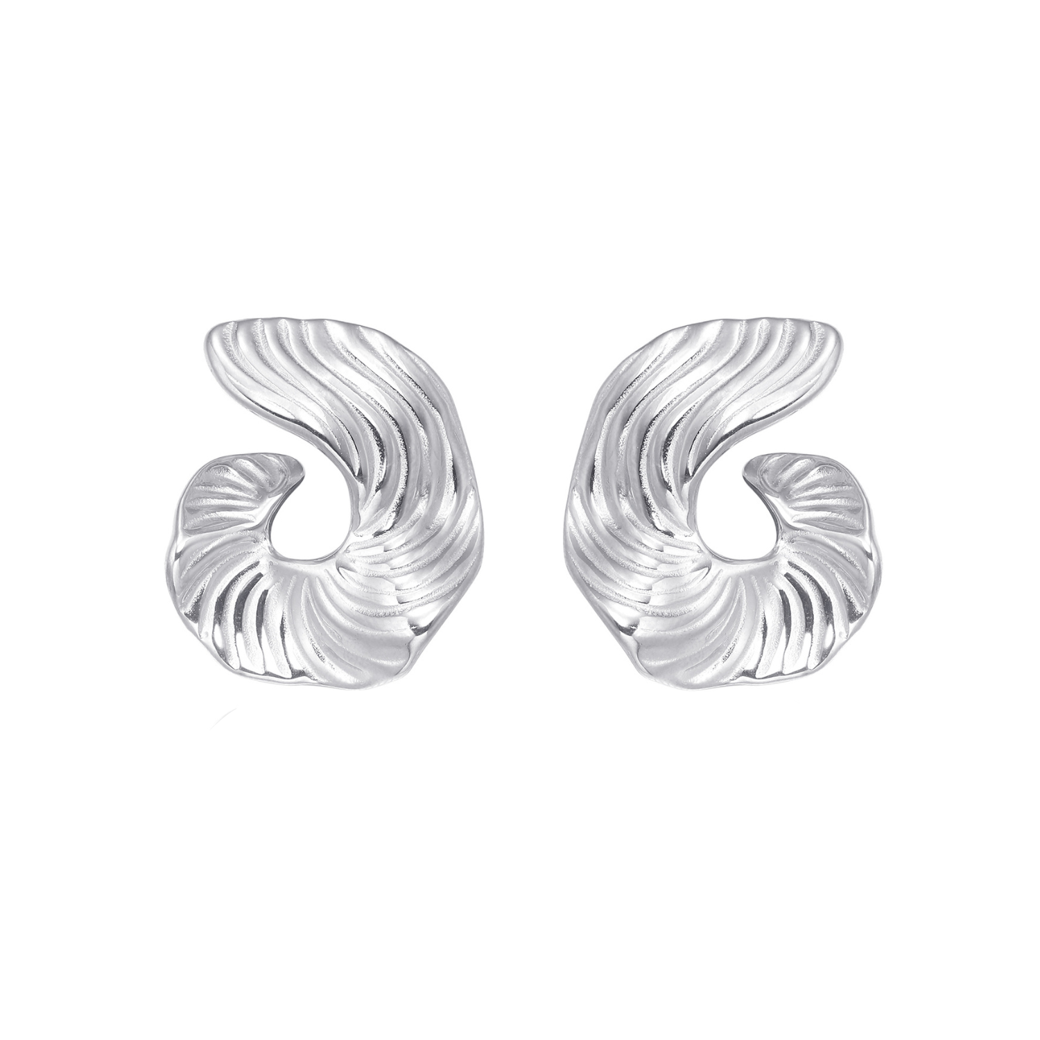 FLOWING SWIRL HOOPS.