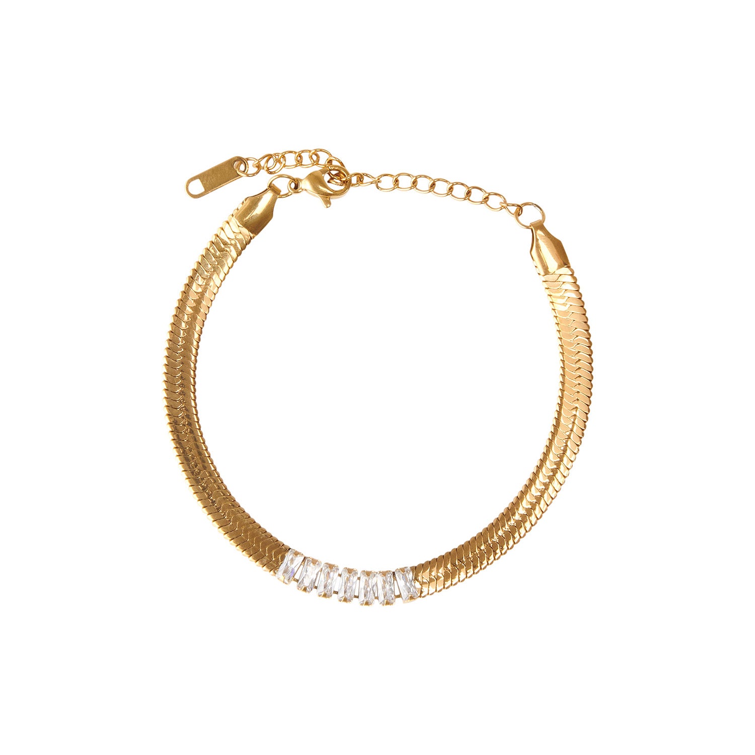 BAGUETTE CHAIN. bracelet