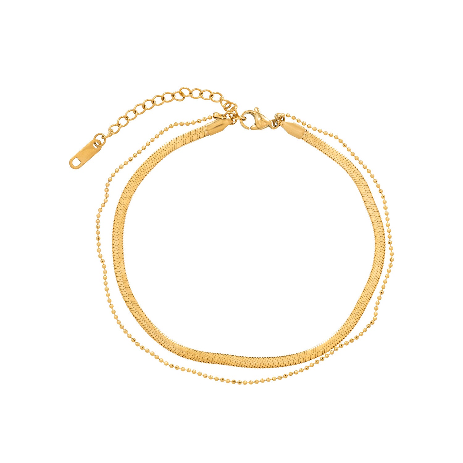 FLAT CHAIN ANKLET.