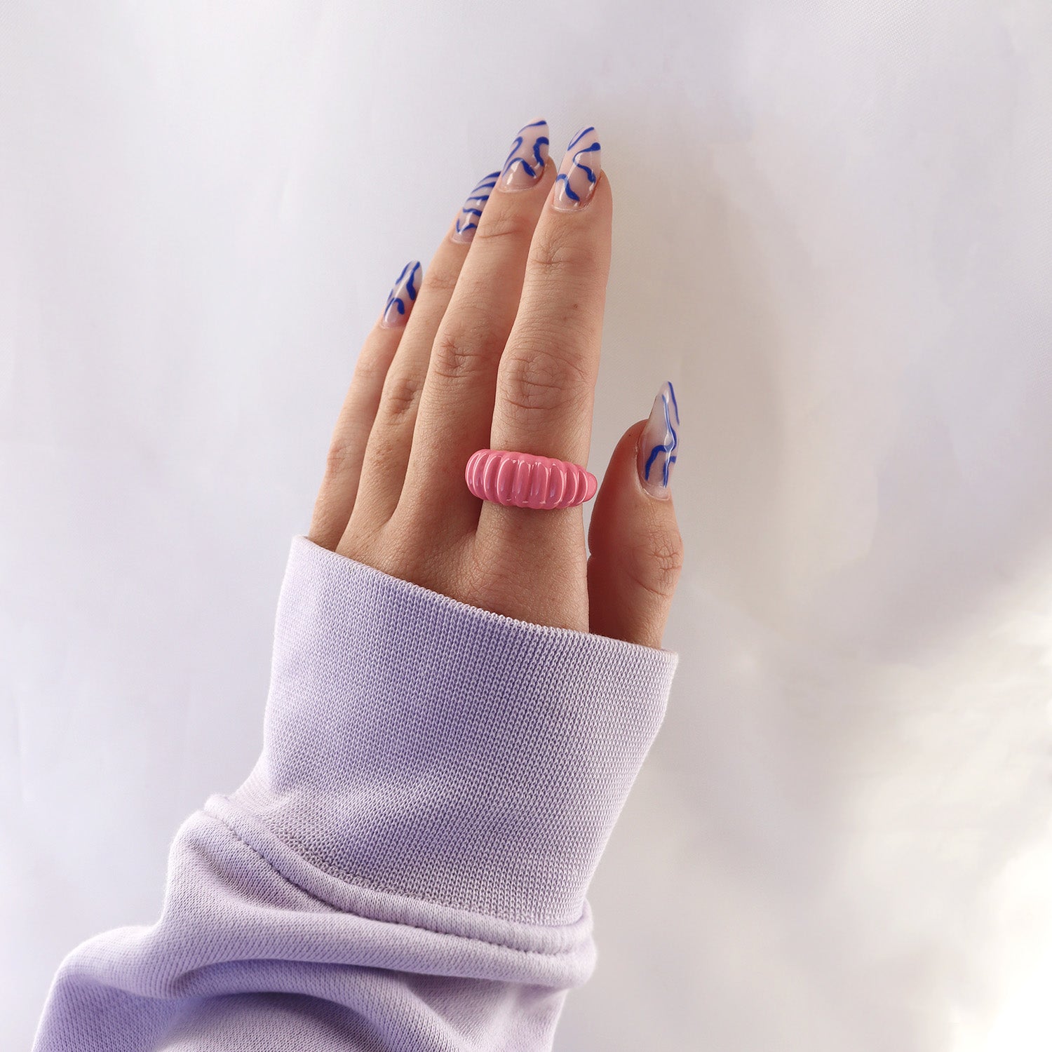 PINK STRIPED.