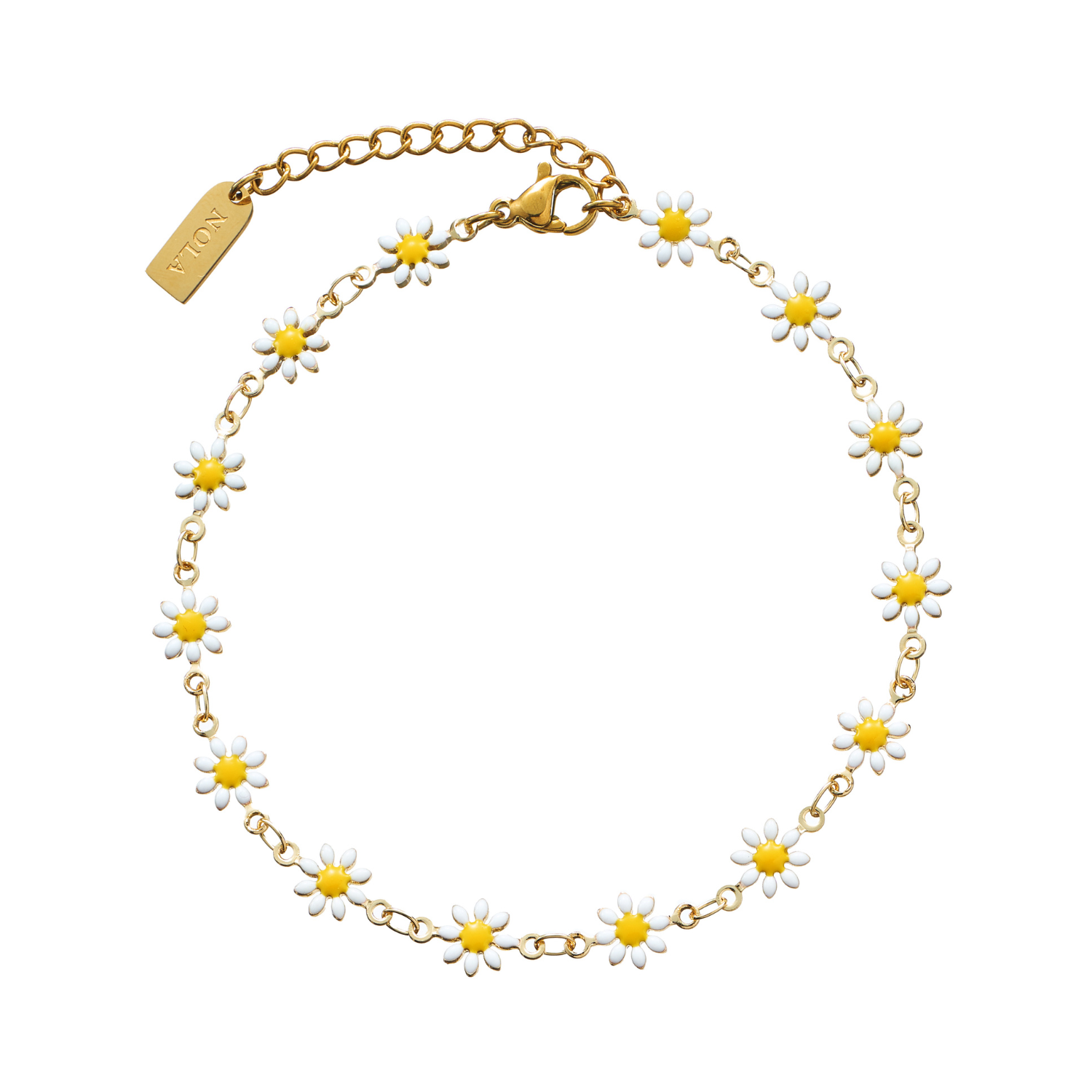 WHITE BLOOM. ANKLET