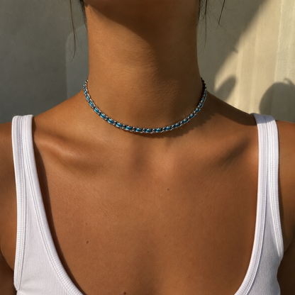 DENIM DREAM CHOKER.